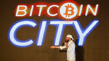 El Salvador’s president Nayib Bukele participates in the closing party of the “Bitcoin Week” where he announced the plan to build the first “Bitcoin City” in the world, in Teotepeque, El Salvador, on November 20, 2021. (Reuters)