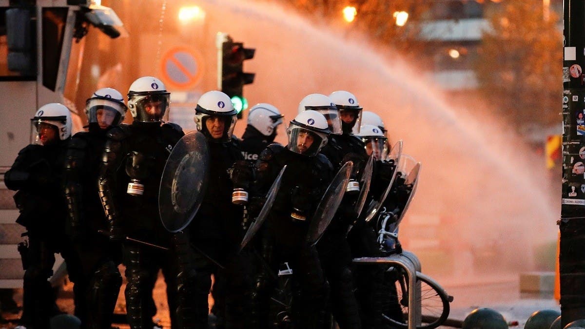 Violence Erupts At COVID Protest Over Measures In Brussels