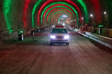 A view of the Etihad Rail tunnel in the Sakamkam area of Fujairah emirate. (WAM)