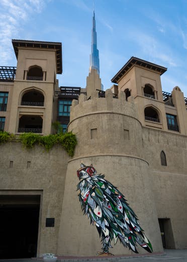 Fathima Mohiuddin’s iconic work is depicted in Downtown Dubai. (Supplied)