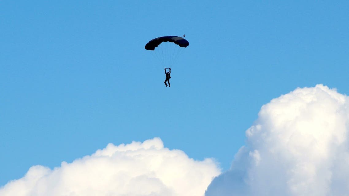 Stock image of a parachutist.