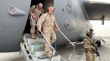 US Central Command chief Gen. Frank McKenzie lands in Kabul, Aug. 17, 2021. (Reuters)