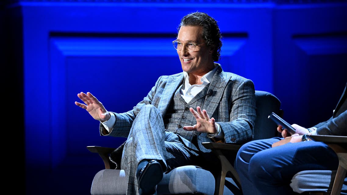 Matthew McConaughey speaks onstage during HISTORYTalks Leadership & Legacy presented by HISTORY at Carnegie Hall on February 29, 2020 in New York City. Noam Galai/Getty Images for HISTORY/AFP / Getty Images via AFP /