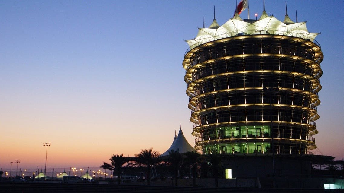 The Formula One Bahrain International circuit VIP Tower is seen during sunset in Manama, Bahrain. (File photo: Reuters)
