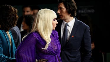 Cast member Lady Gaga arrives at the UK Premiere of the film 'House of Gucci' at Leicester Square in London, Britain, on November 9, 2021. (Reuters)