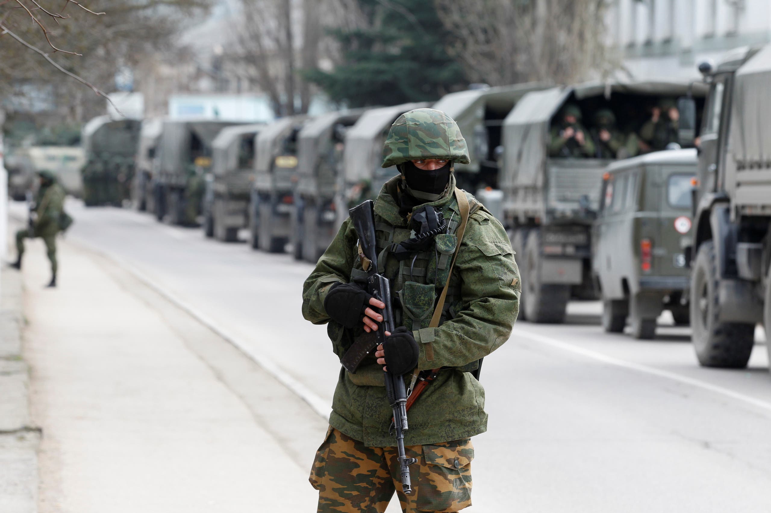 Troupes russes près de la frontière ukrainienne (Archive - Reuters)