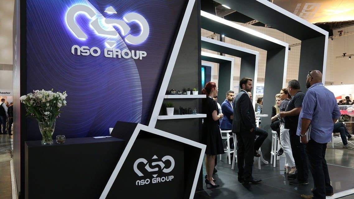 Israeli cyber firm NSO Group's exhibition stand is seen at ISDEF 2019, in Tel Aviv, June 4, 2019. (File Photo: Reuters)