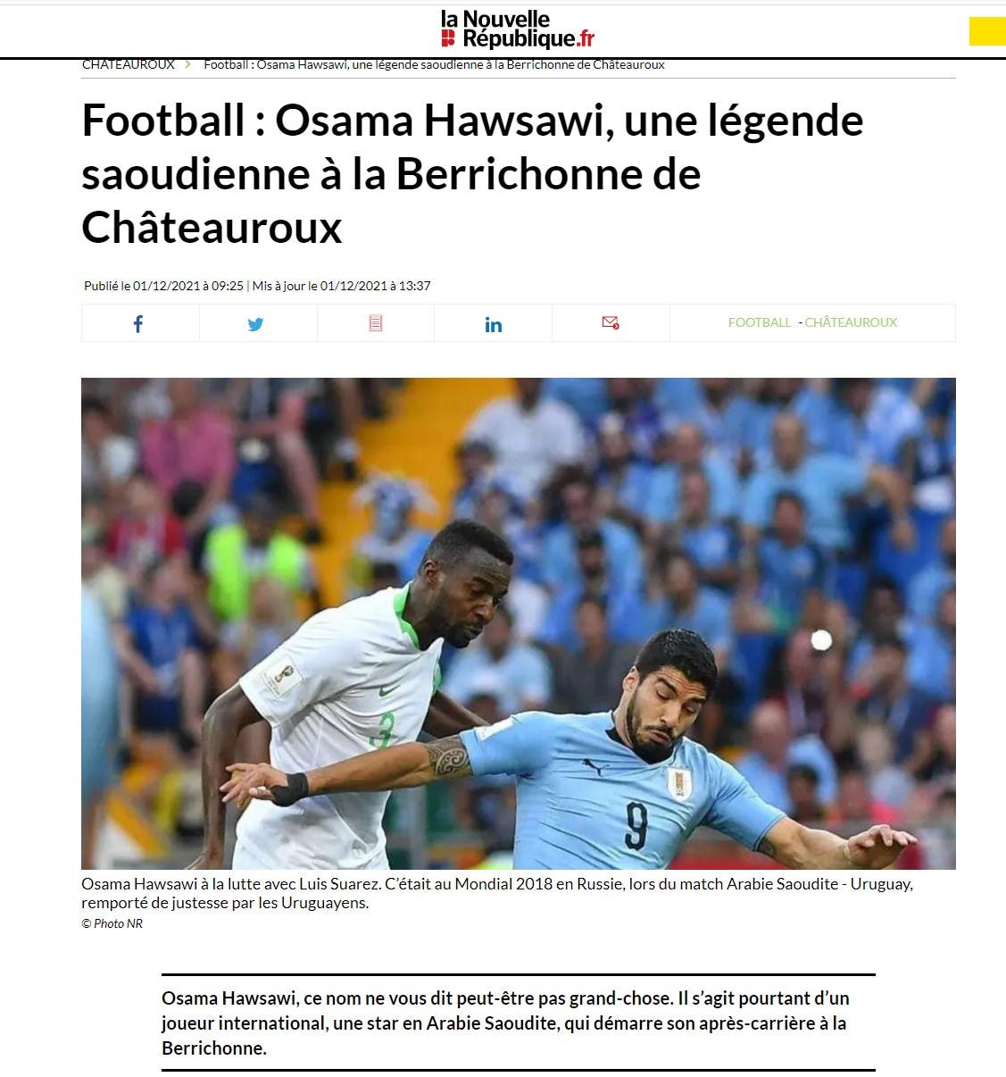 صورة ضوئية من موقع الصحيفة الفرنسية 