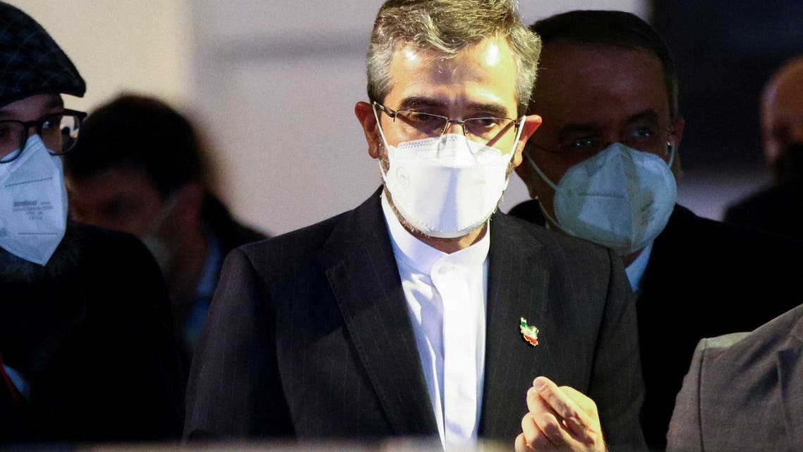 Iran's chief nuclear negotiator Ali Bagheri Kani leaves after a meeting of the JCPOA in Vienna, Nov. 29, 2021. (Reuters)