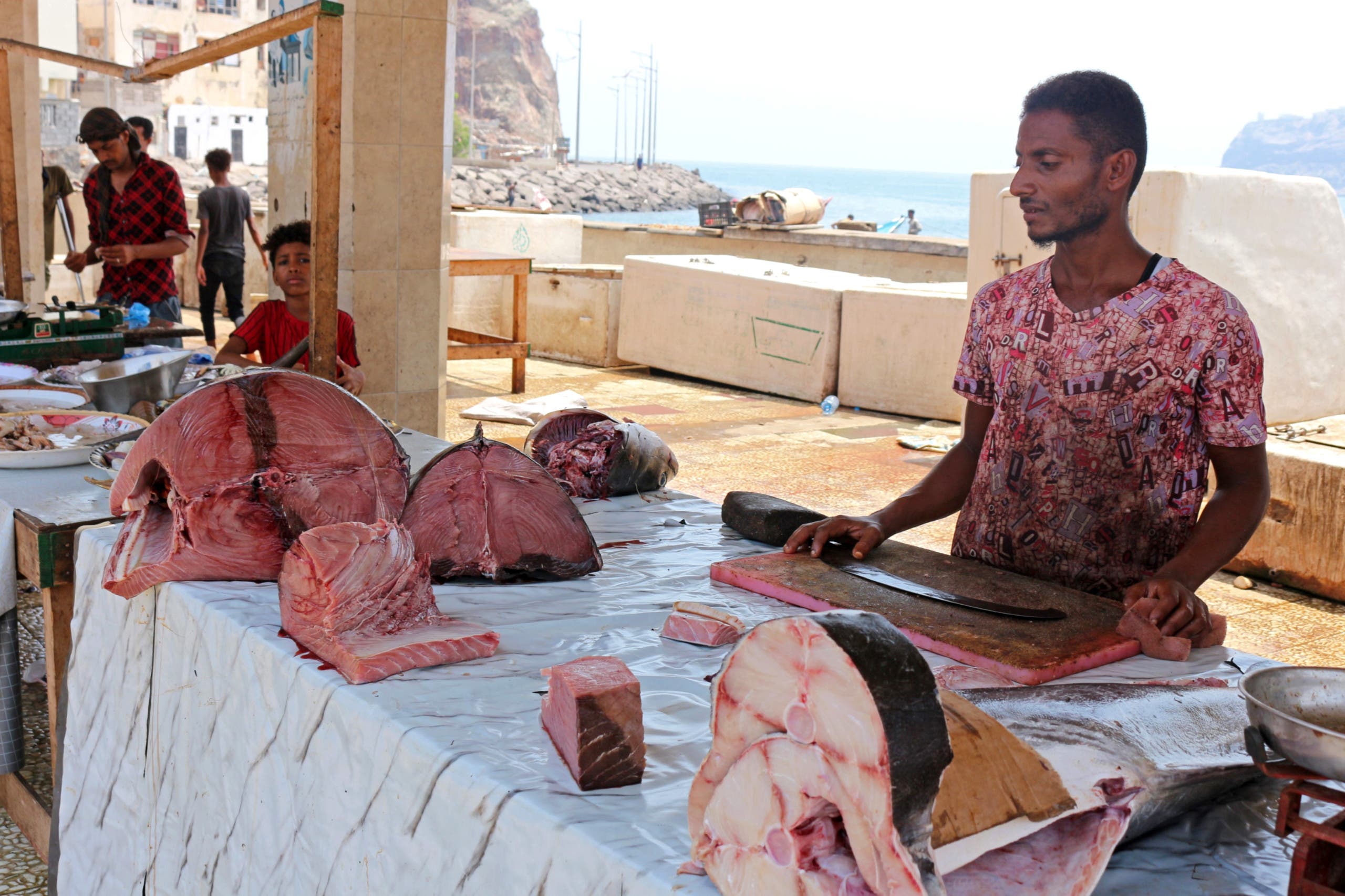 From a fish market in Aden