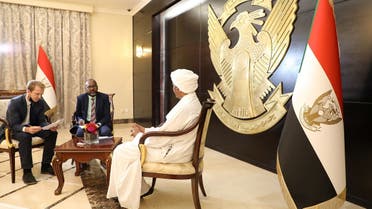 Sudan's Sovereign Council Chief General Abdel Fattah al-Burhan speaks during an interview, in Khartoum, Sudan December 4, 2021. (Reuters)