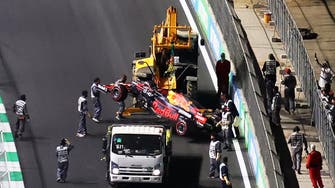 Saudi F1: Qualifying crash dents hopes of early title party for Verstappen