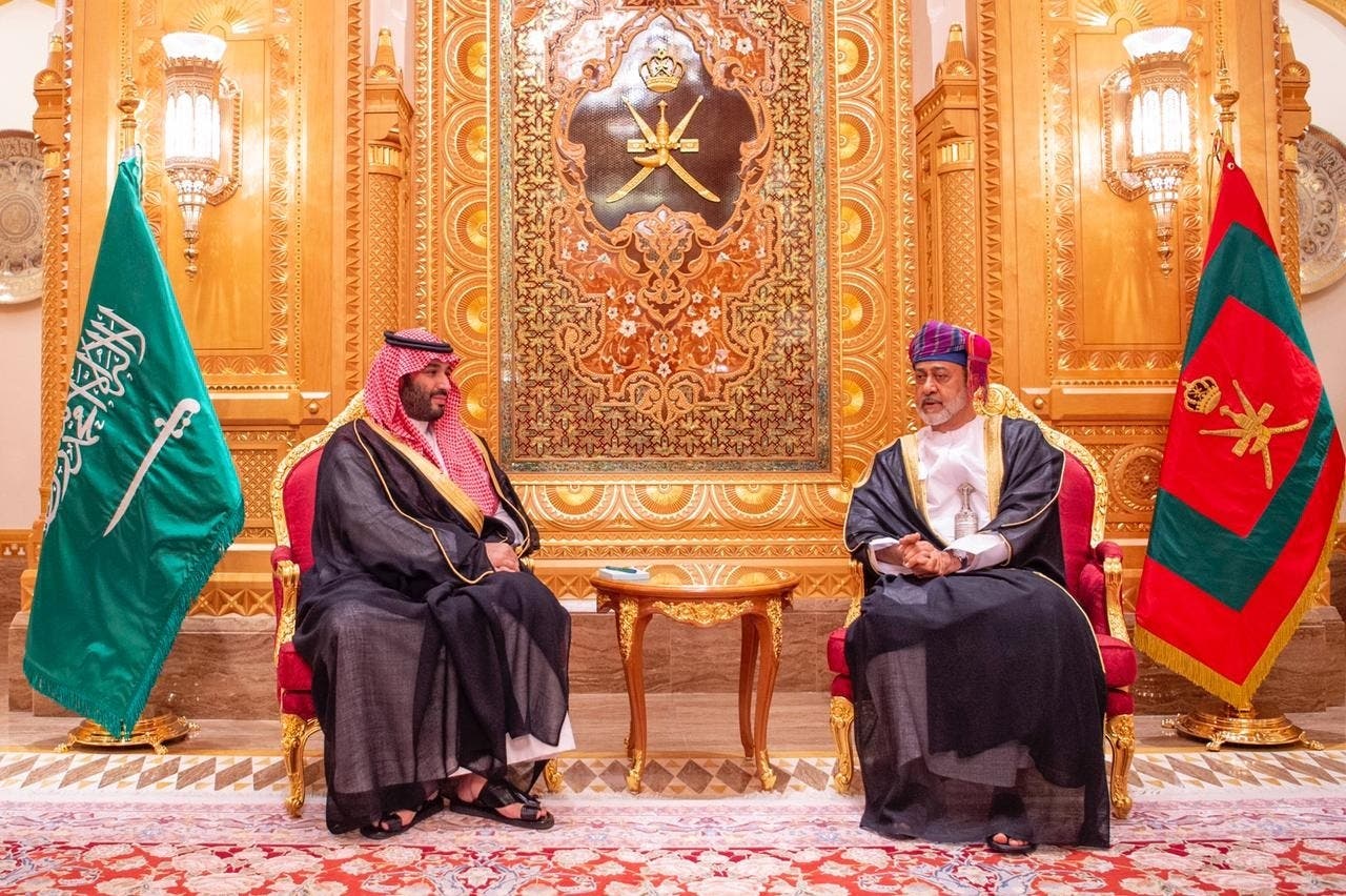 Prince Mohammed bin Salman with Sultan Haitham bin Tariq of Oman