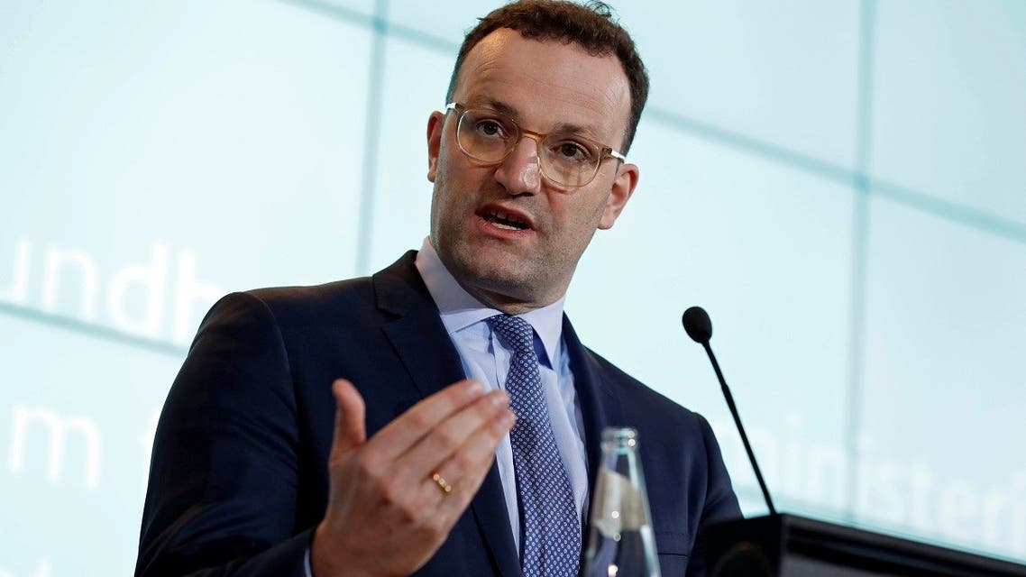 File photo of German Health Minister Jens Spahn gives a statement in Berlin, Germany. (Reuters)