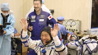 Japanese fashion tycoon takes off for International Space Station