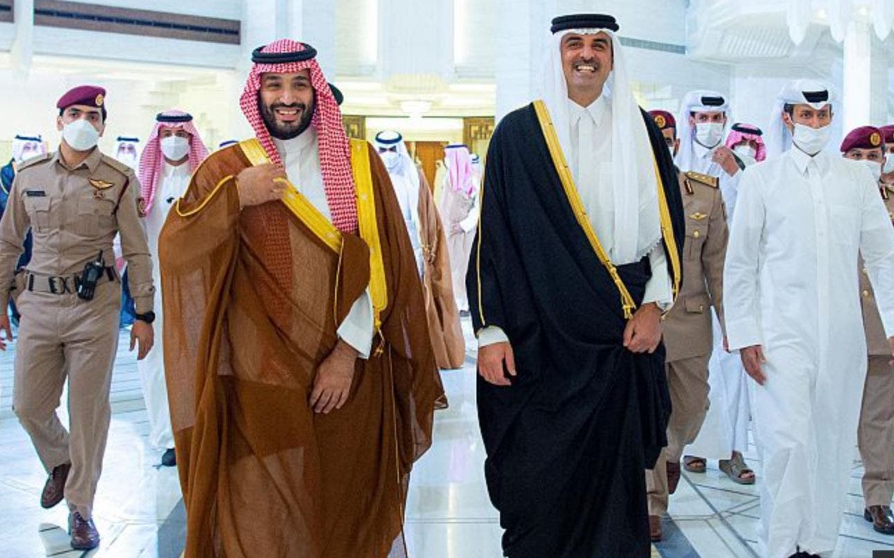 الأمير محمد بن سلمان في قطر (واس)