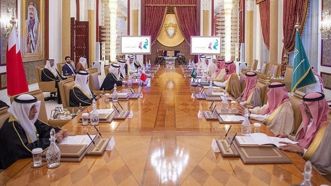 Saudi Arabia’s Crown Prince and Crown Prince of Bahrain chair second meeting of Saudi-Bahraini Coordination Council, December 9, 2021, Bahrain. (SPA)