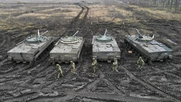 تدريب عسكري روسي في منطقة قريبة من حدود أوكرانيا في ديسمبر الحالي