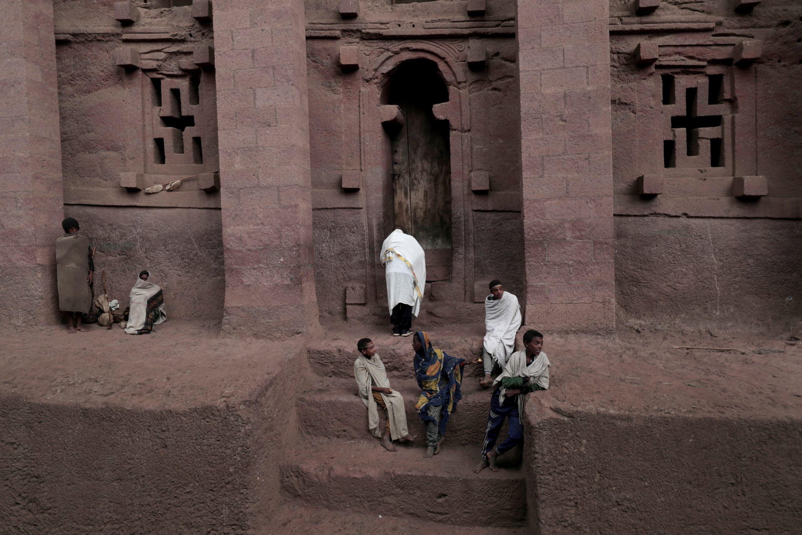 A heritage site in the town of Lalibela