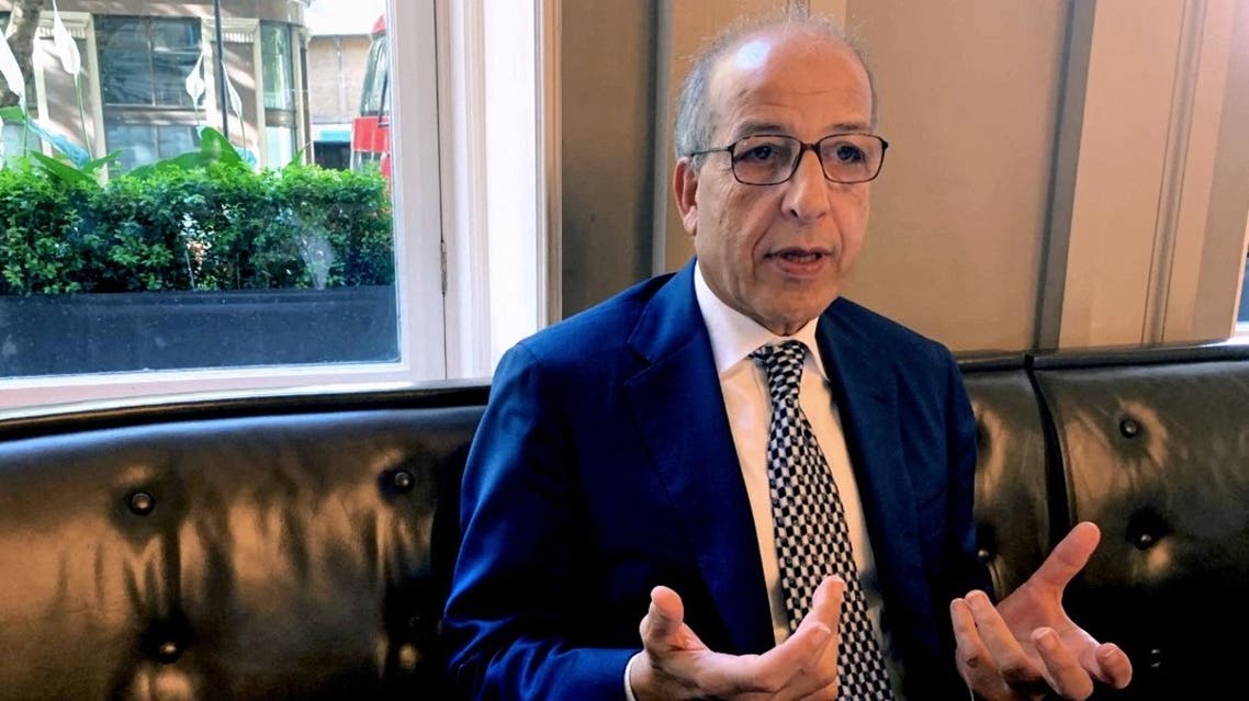 A file photo shows Libyan Central Bank Governor Sadiq al-Kabir talks during an interview with Reuters in London, Britain July 24 2019. (Reuters/Aidan Lewis)