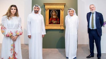 Sandro Botticelli’s masterpiece ‘The Man of Sorrows’ unveiled at Sotheby’s Dubai, Dubai International Financial Centre (DIFC). (Courtesy: WAM)