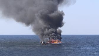 US Navy rescues Iranian drug smugglers after setting stash ablaze on ship near Oman