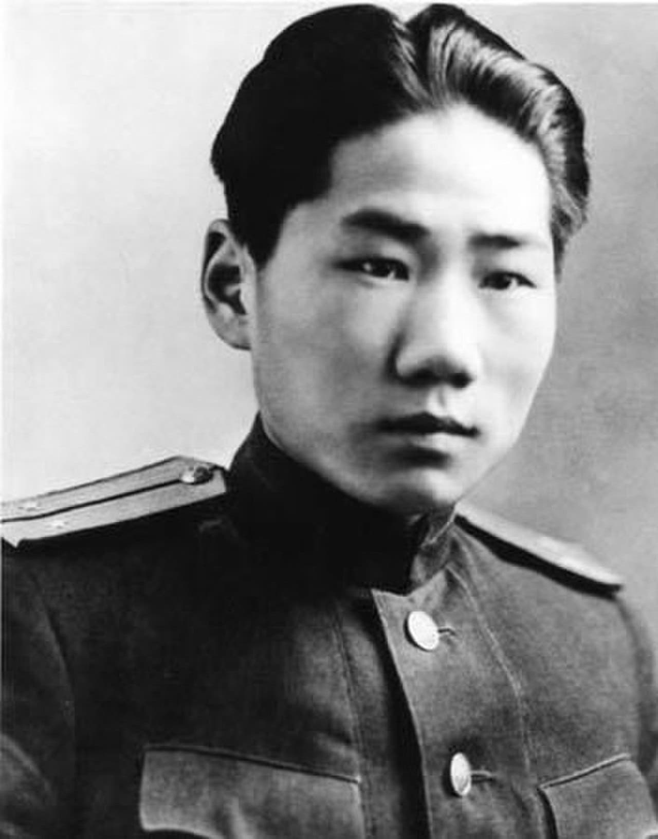 A portrait of Mao Anying, son of the founder of the People's Republic of China