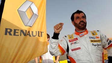 UAE’s Mohammed Ben Sulayem is seen during Renault F1 car testing at the Dubai autodrome, on April 9, 2009. (Reuters)