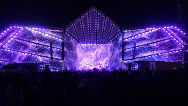 The 'Big Beast' main stage pictured at MDLBeast's Soundstorm music festival in Riyadh on December 17 2021. (Marco Ferrari, Al Arabiya English)