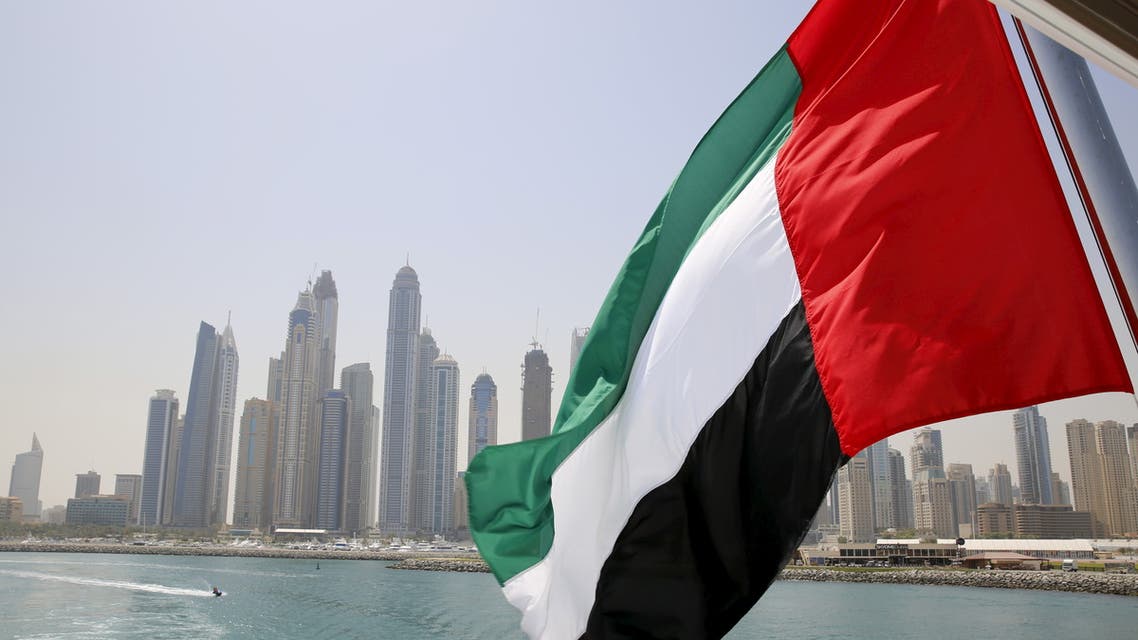 UAE flag flies over a boat at Dubai Marina. (File photo: Reuters)