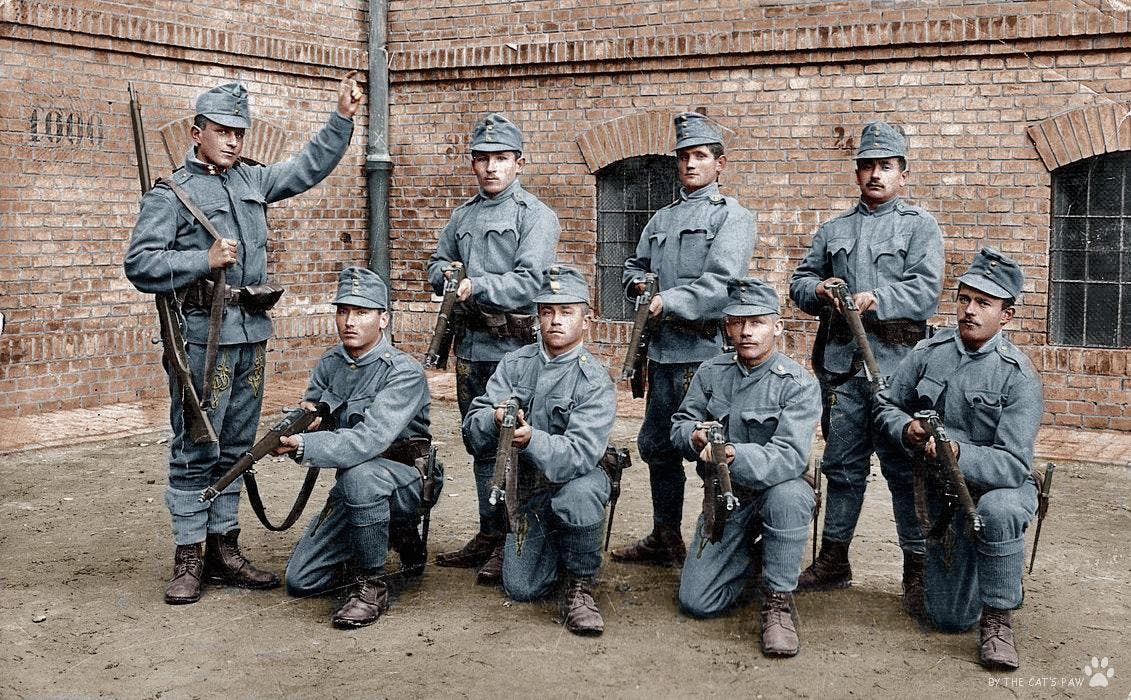 Austrian soldiers in World War I