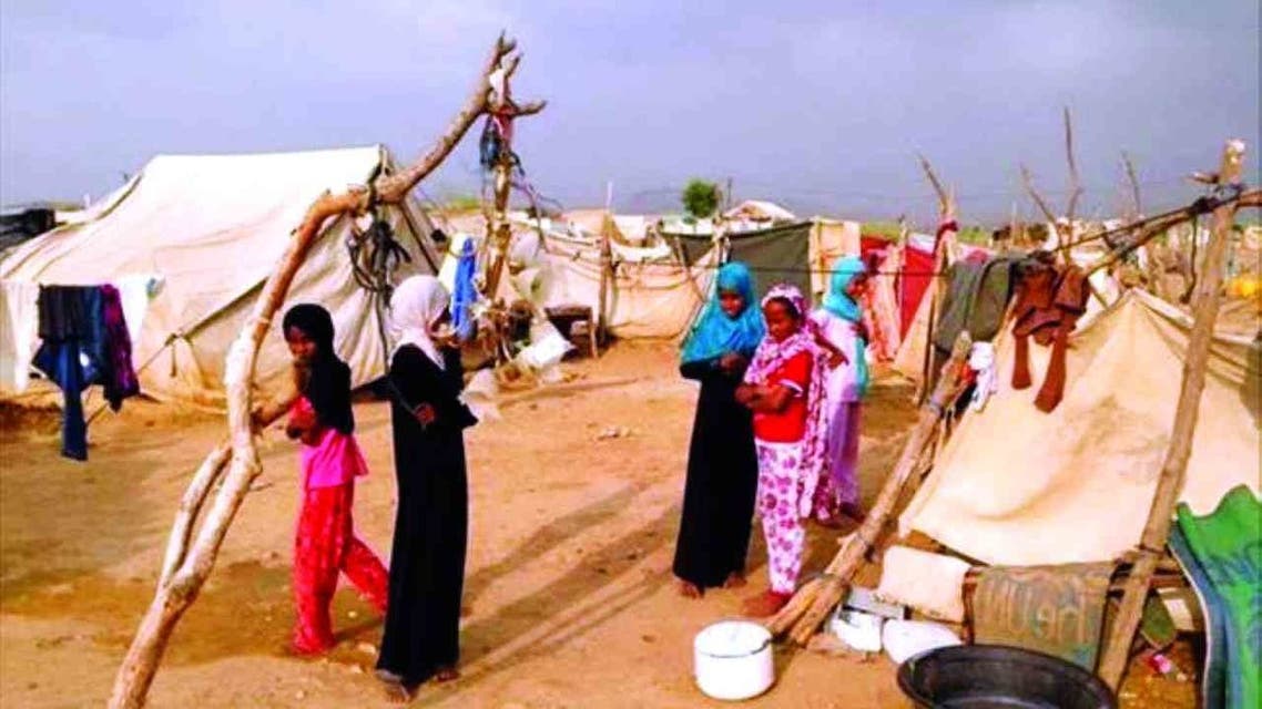 مخيمات النزوح في اليمن
