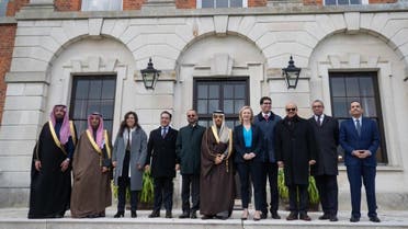 UK Foreign Secretary Liz Truss met with the foreign ministers of the Gulf Cooperation Council (GCC) member states and the secretary general of the GCC. (SPA)