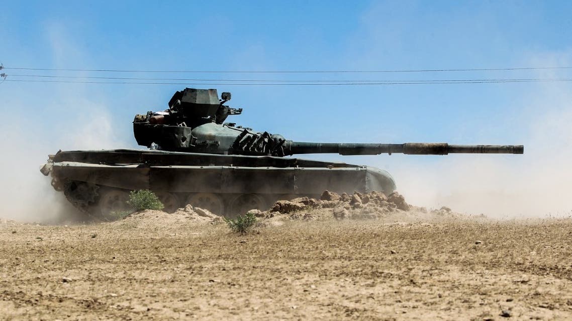 An Iraqi-modified T-72M tank. (File photo: AFP)