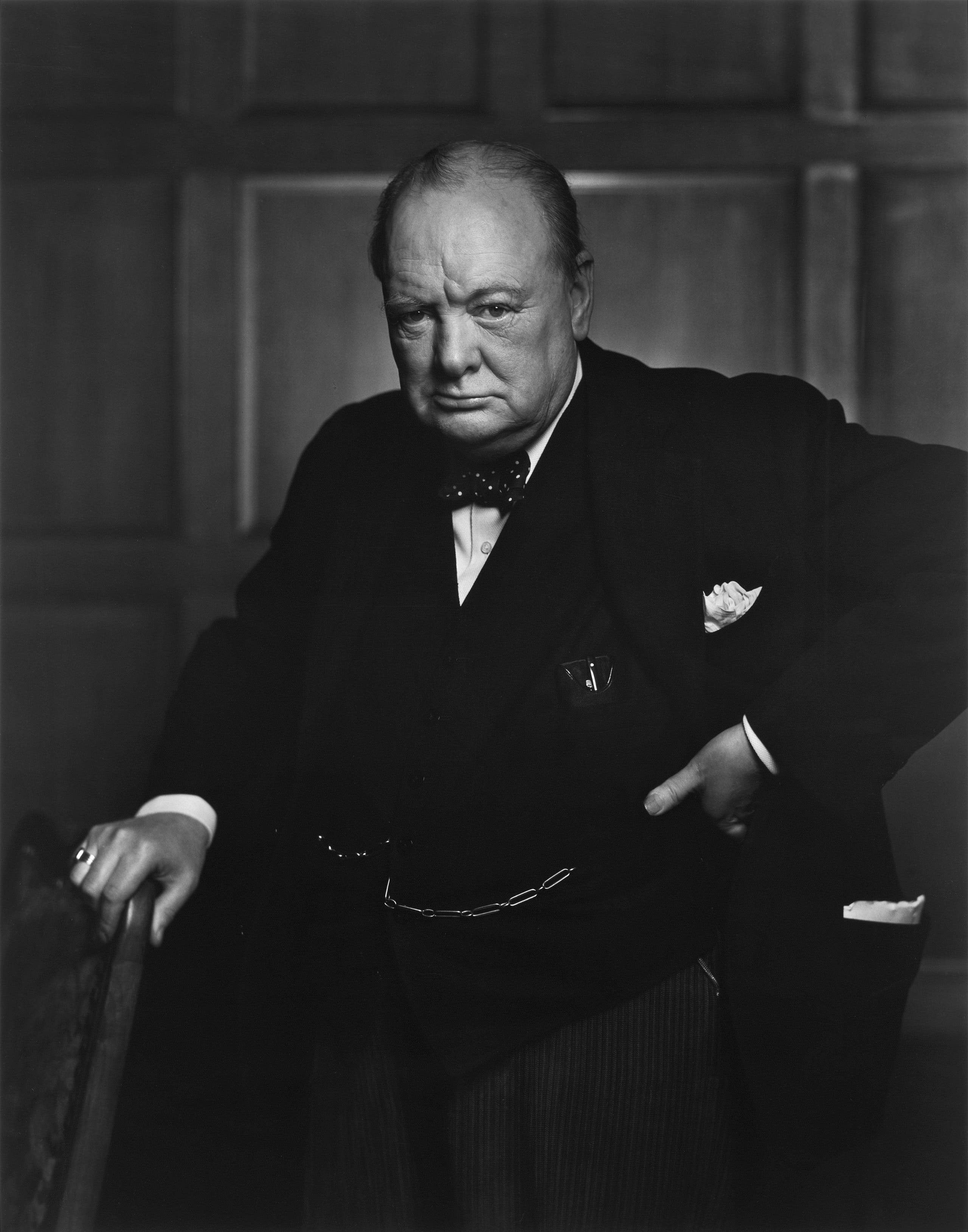 Picture of British Prime Minister Churchill
