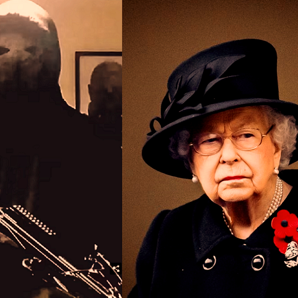 فيديو لملثم مسلح بقوس وسهام يهدد باغتيال ملكة بريطانيا
