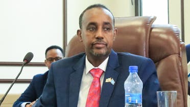 Somali Prime Minister Mohamed Hussein Roble, a Swedish-trained civil engineer, sits after Somali members of Parliament approved his appointment in Mogadishu, Somalia, on September 23, 2020. (AFP)