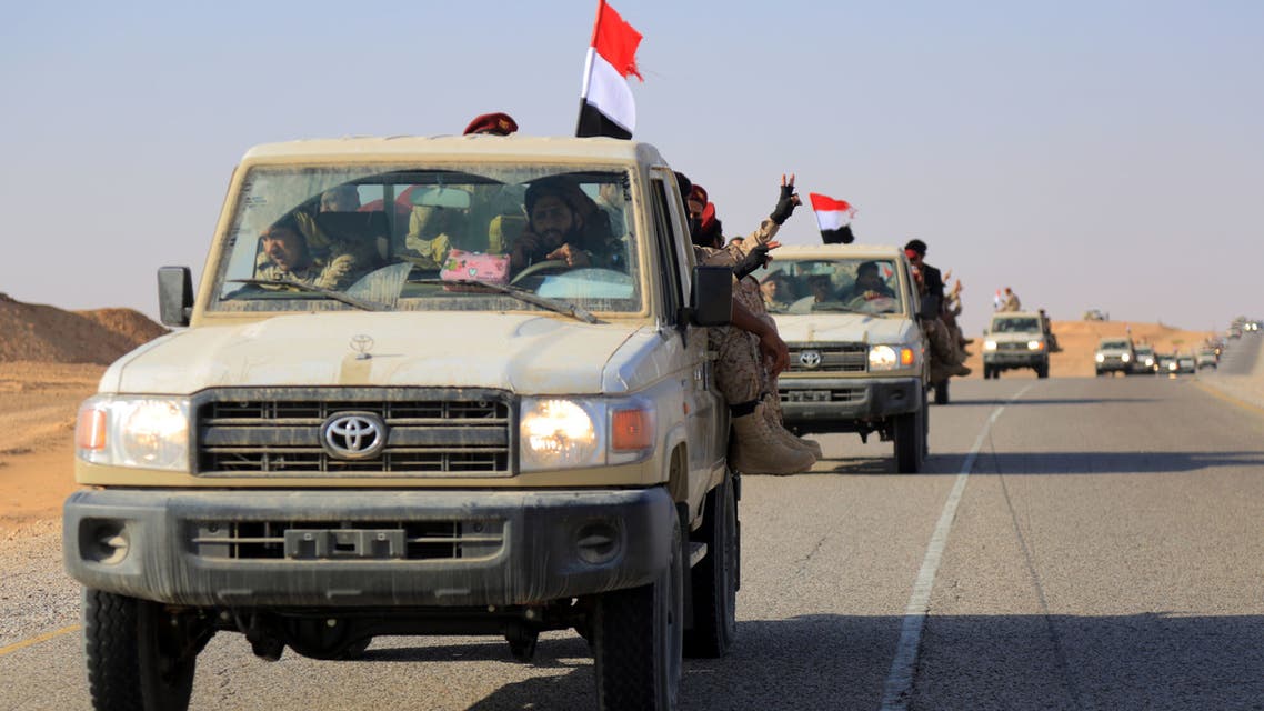 نیروهای ارتش ملی یمن در مارب