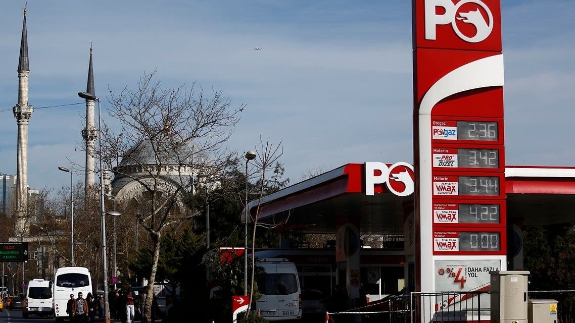 An OMV Petrol Ofisi gas station, with the Ottoman-era Dolmabahce mosque in the background, is pictured in Istanbul, Turkey. (File photo: Reuters)