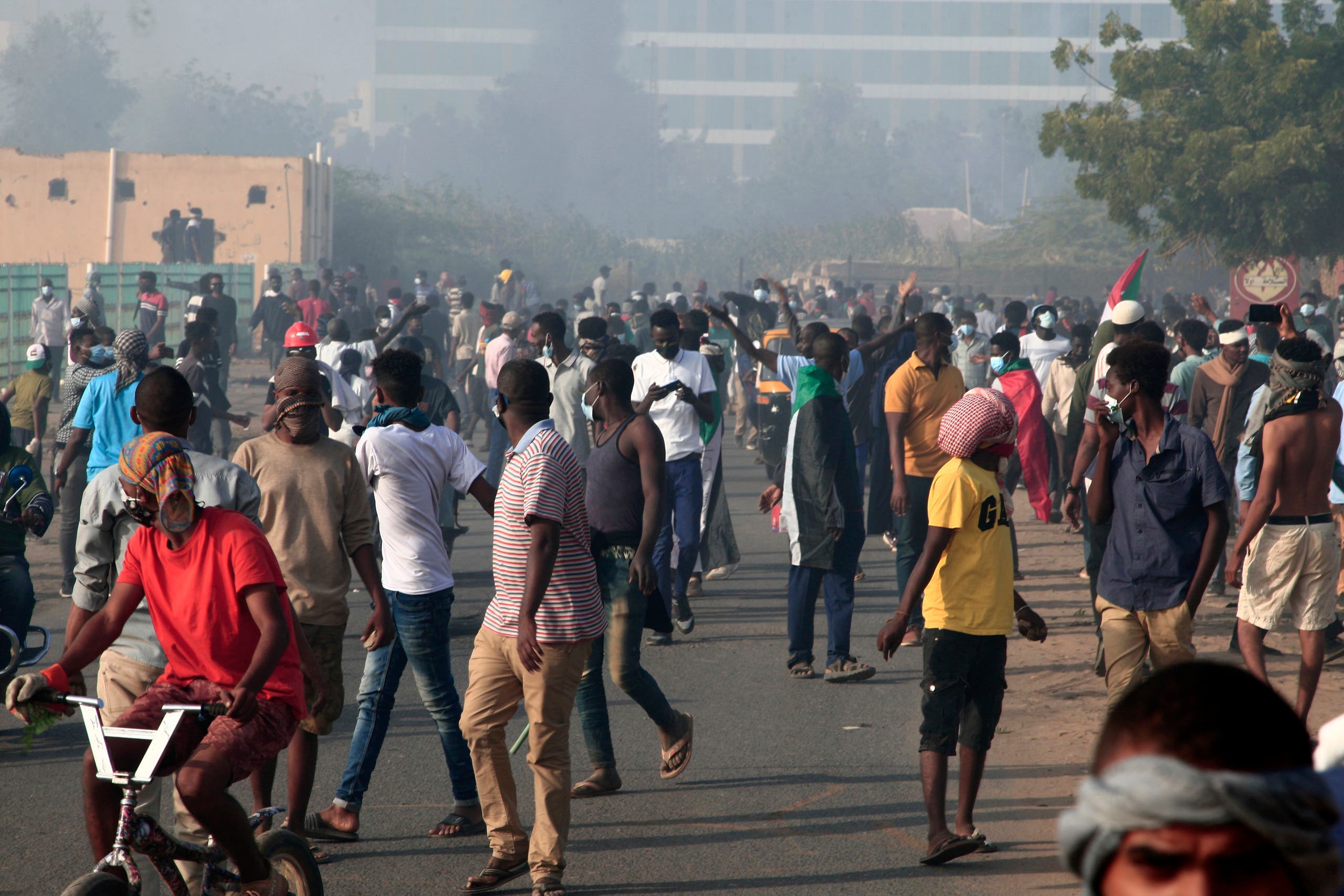 من مظاهرات السودان (فرانس برس )