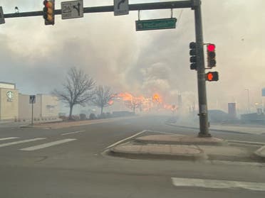 Fires burn in Superior, Colorado, US, on December 30, 2021.  (Reuters)