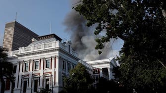 Fire breaks out at South African parliament building in Cape Town