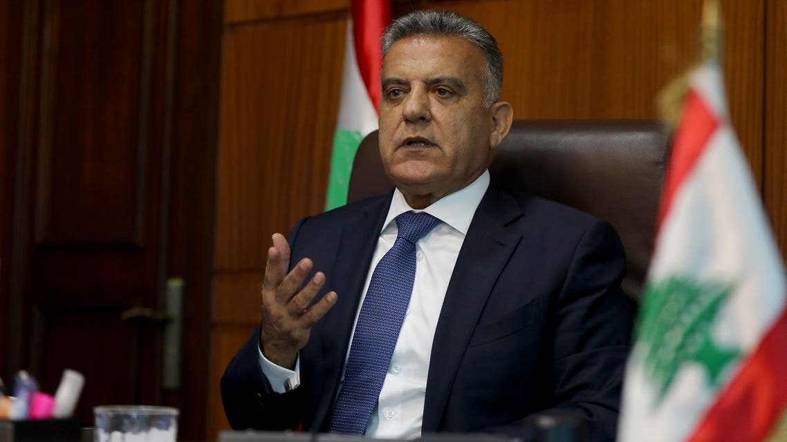 The influential head of Lebanon's General Security apparatus, Abbas Ibrahim, during an interview at his office in Beirut. (File Photo: AFP)