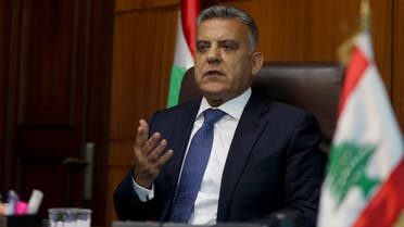 The influential head of Lebanon's General Security apparatus, Abbas Ibrahim, during an interview at his office in Beirut. (File Photo: AFP)