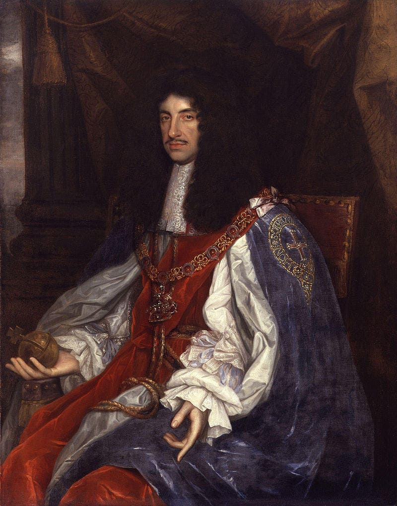 لوحة  للملك تشارلز الثاني