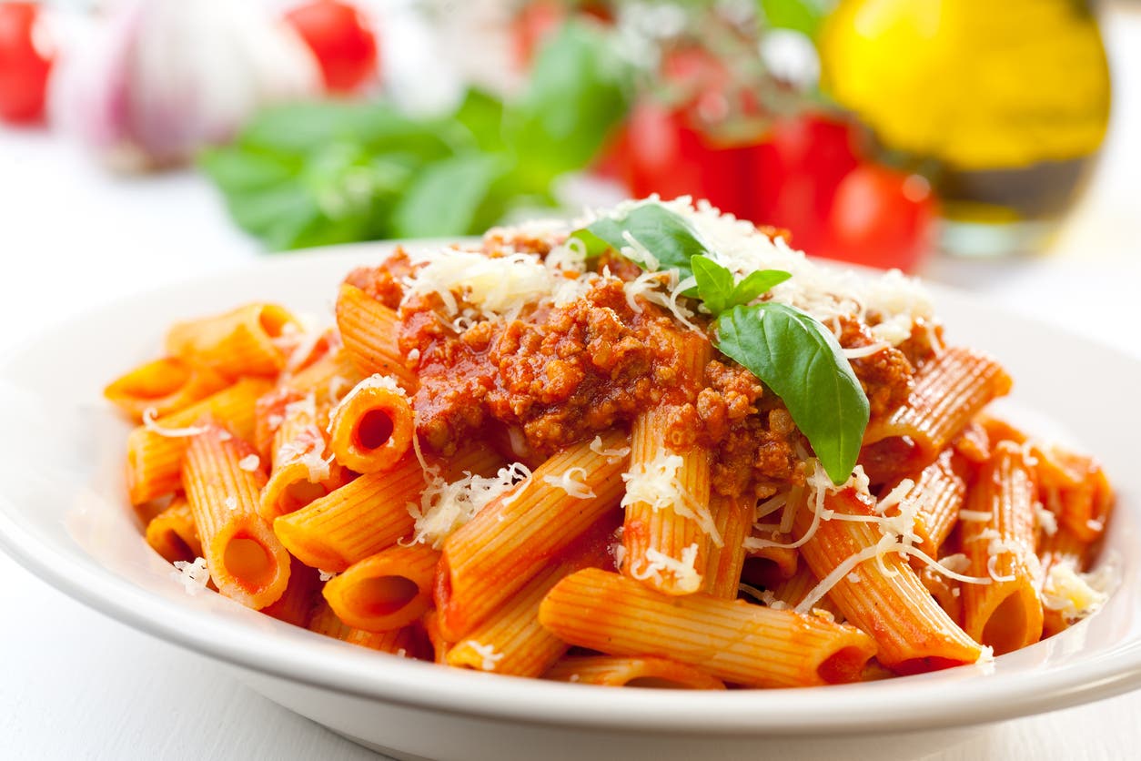 Pasta with bolognese