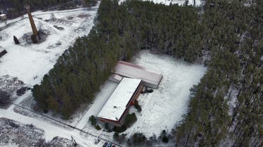 A former training center of the Lithuanian State Security Department, the country's domestic intelligence agency, in Antavilis near Vilnius. (AFP)