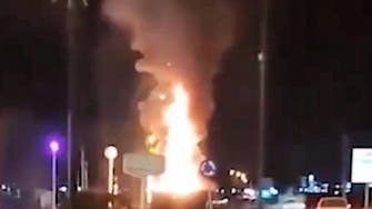 Iranian statue of slain commander Soleimani torched