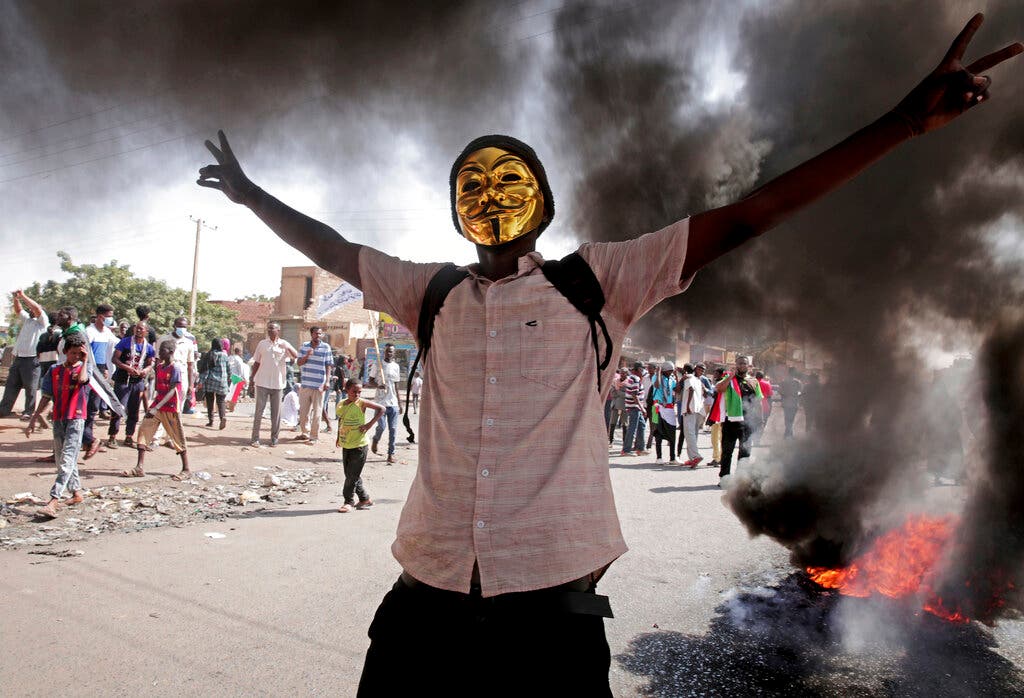 من تظاهرات الخرطوم (أسوشييتد برس)