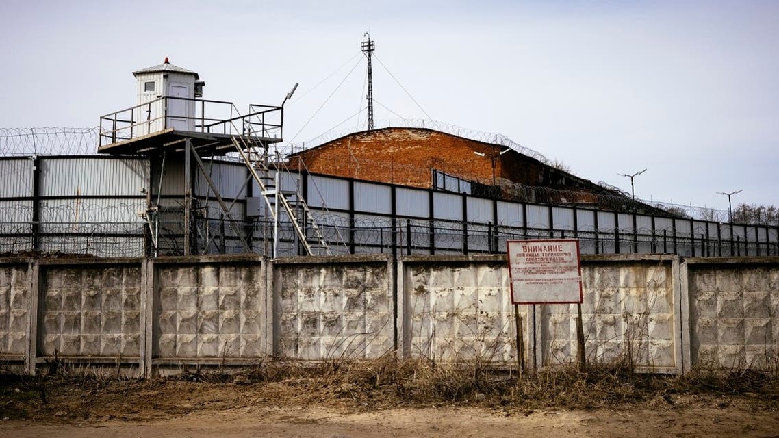 A file  photo taken on April 20, 2021 shows an exterior view of the IK-3 penal colony where jailed Kremlin critic Alexei Navalny was reportedly transferred in the city of Vladimir. (AFP)